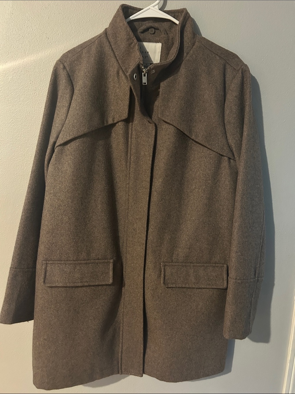 Women’s  Brown Wool-Blend Coat